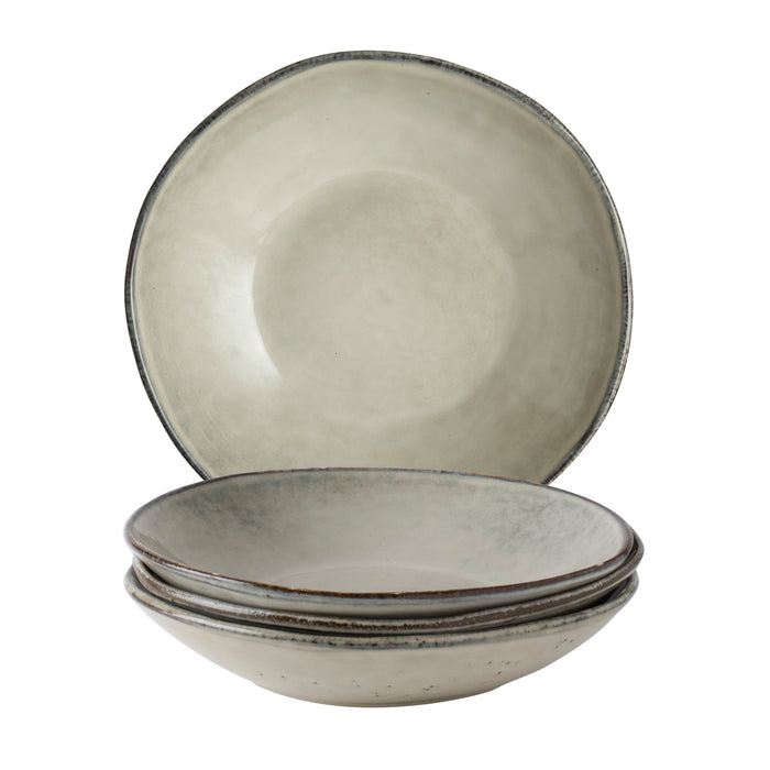 Dutch Rose Giftset 4 Borden Diep 23,5 cm Creme