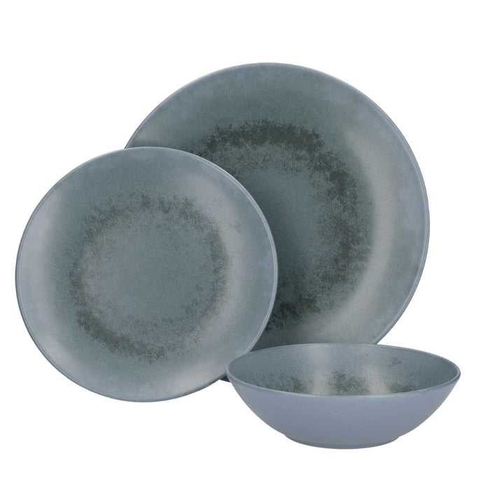 Mikasa - Reactive Blue Servies Set, 12 Delig, Keramiek - Mikasa