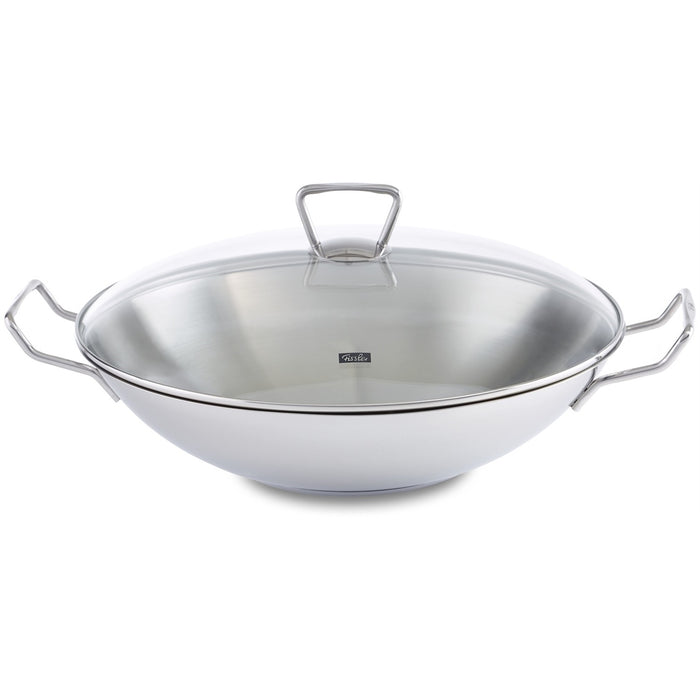 Fissler kunming wok met glasdeksel, 35cm