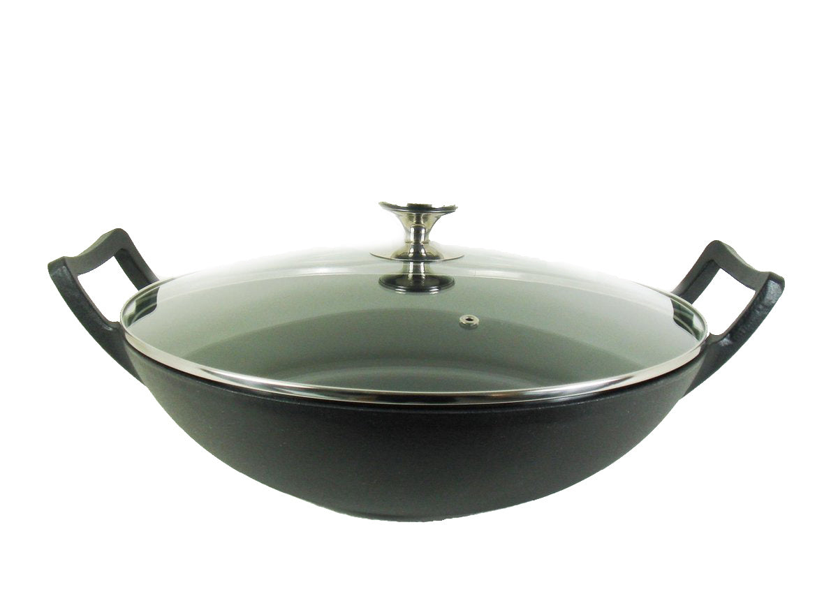 Relance Wadjan Wok-Set - Wokpan - Gietijzer - 36 cm - Zwart