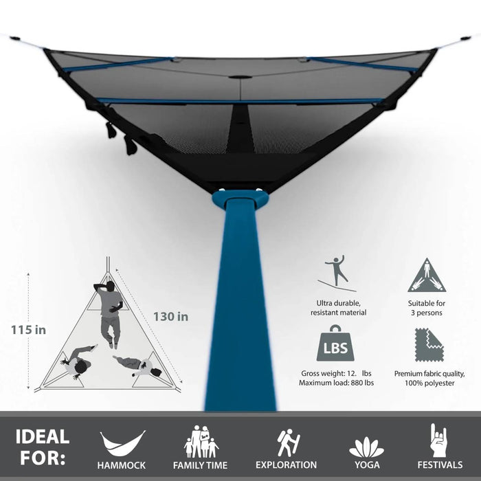 Vivere Elevate Hangmat XL - Blauw