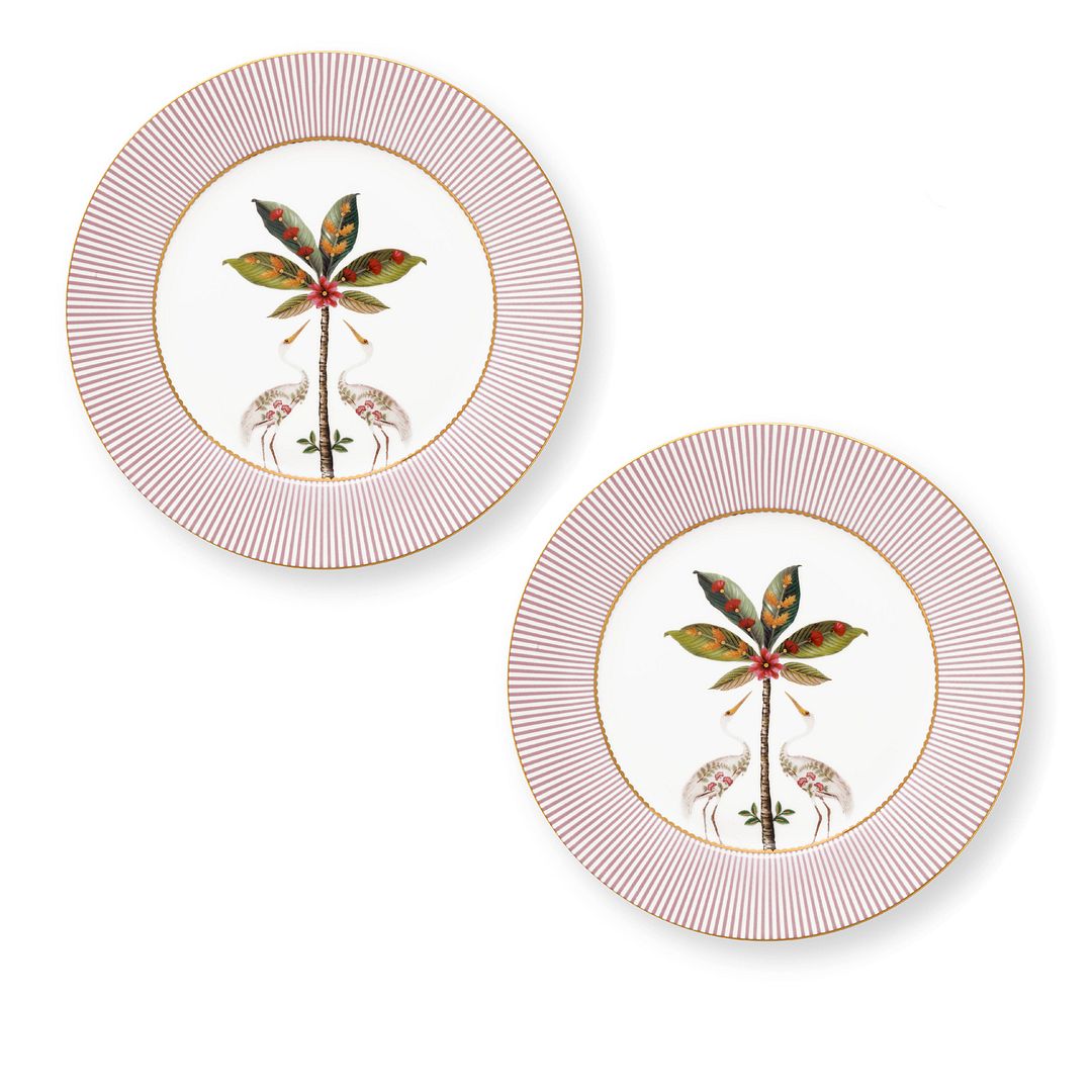 Pip Studio Borden - Set van 2 - Roze - La Majorelle - Ø21cm