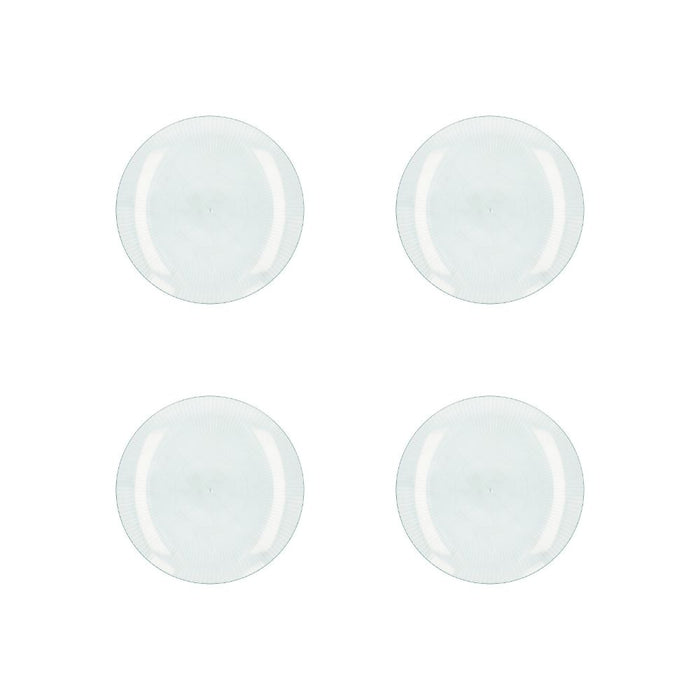 Orange85 Gebaksbordjes 20 cm Transparant 4 stuks