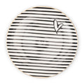 Riviera Maison Dots & Stripes Heart Cake Plate -  16.0x16.0x2.0 cm