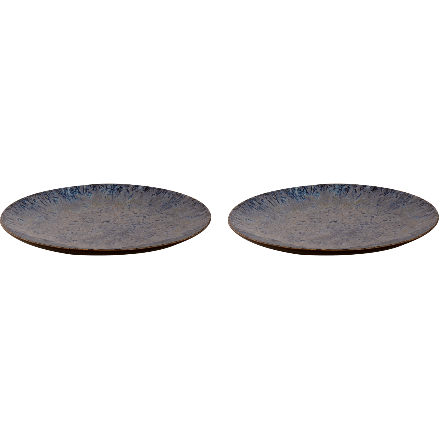 Palmer Bord Lester 27 cm Blauw Zwart Stoneware 2 stuks