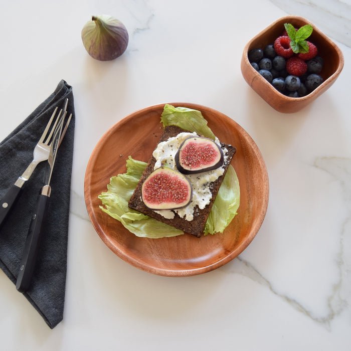 Khaya houten ontbijtbord Ø 20 cm