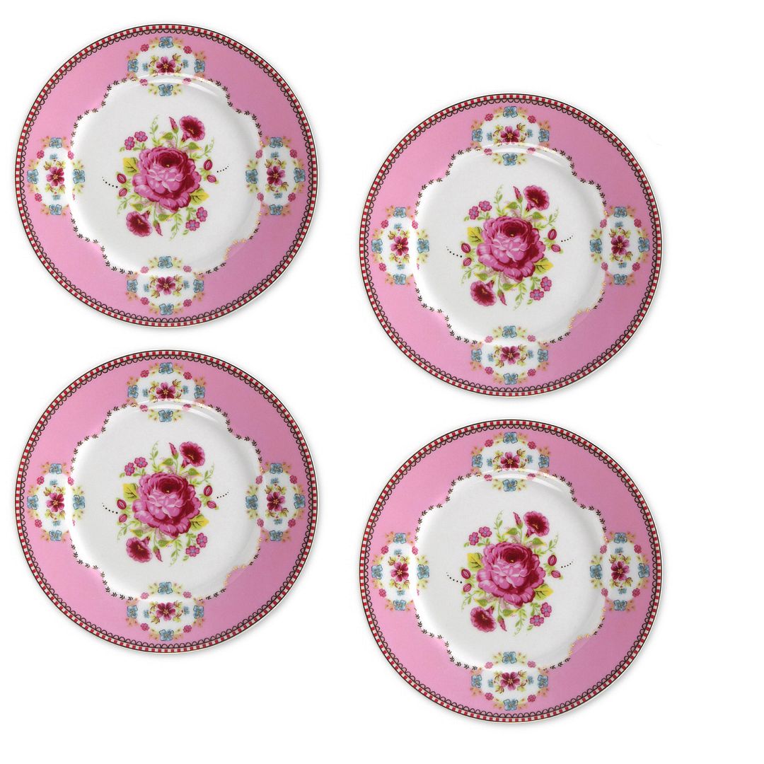 Pip Studio Borden - Set van 4 - Roze - Early Bird - Ø17cm