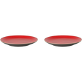 Palmer Bord Lava 27 cm Bruin Rood Stoneware 2 stuks