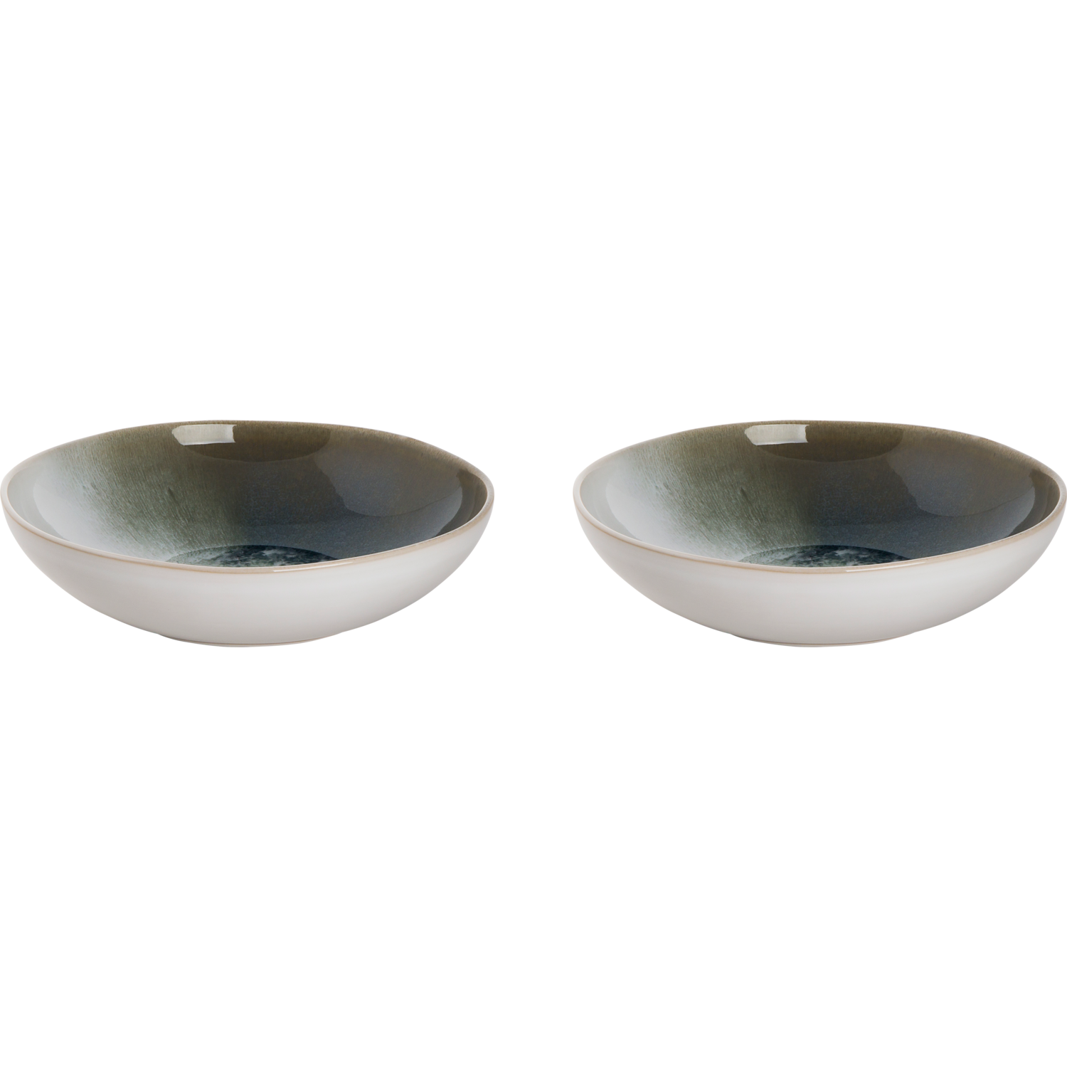 Palmer Bord diep Nordic 22.5 cm Wit Stoneware 2 stuks