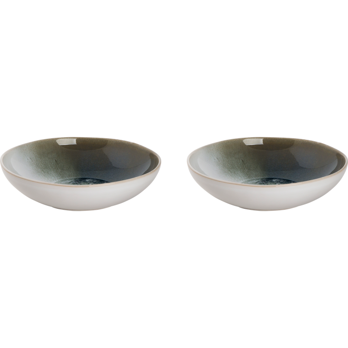 Palmer Bord diep Nordic 22.5 cm Wit Stoneware 2 stuks