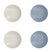 KitchenCraft - Pastakom, Set van 4 Stuks, 22 x 5 cm, Licht Blauw en Cr