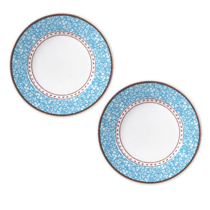 Pip Studio Borden - Set van 2 - Blauw - Lovely Branches - Ø26.5cm