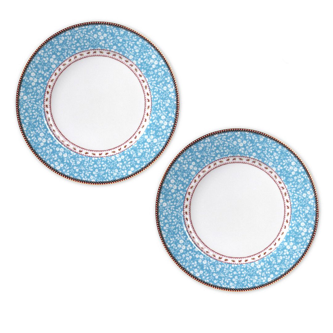 Pip Studio Borden - Set van 2 - Blauw - Lovely Branches - Ø26.5cm