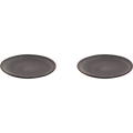 Palmer Bord Houston 22 cm Grijs Zwart Stoneware 2 stuks
