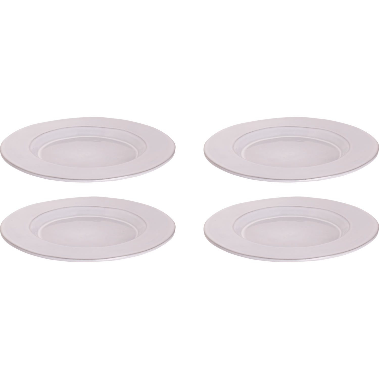 Palmer Bord Ecogres Plano 23 cm Wit Stoneware 4 stuks