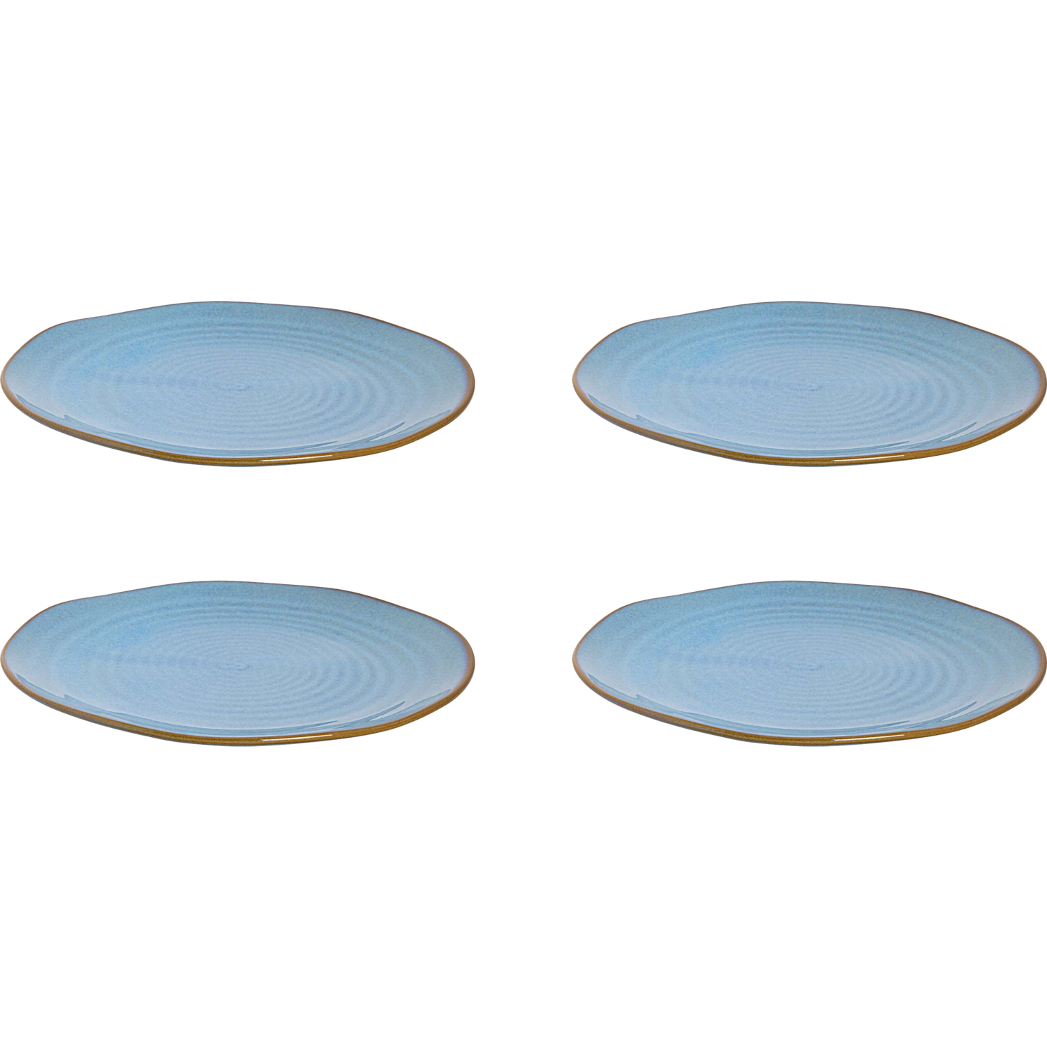 Palmer Bord Dublin 22.5 cm Blauw Stoneware 4 stuk(s)