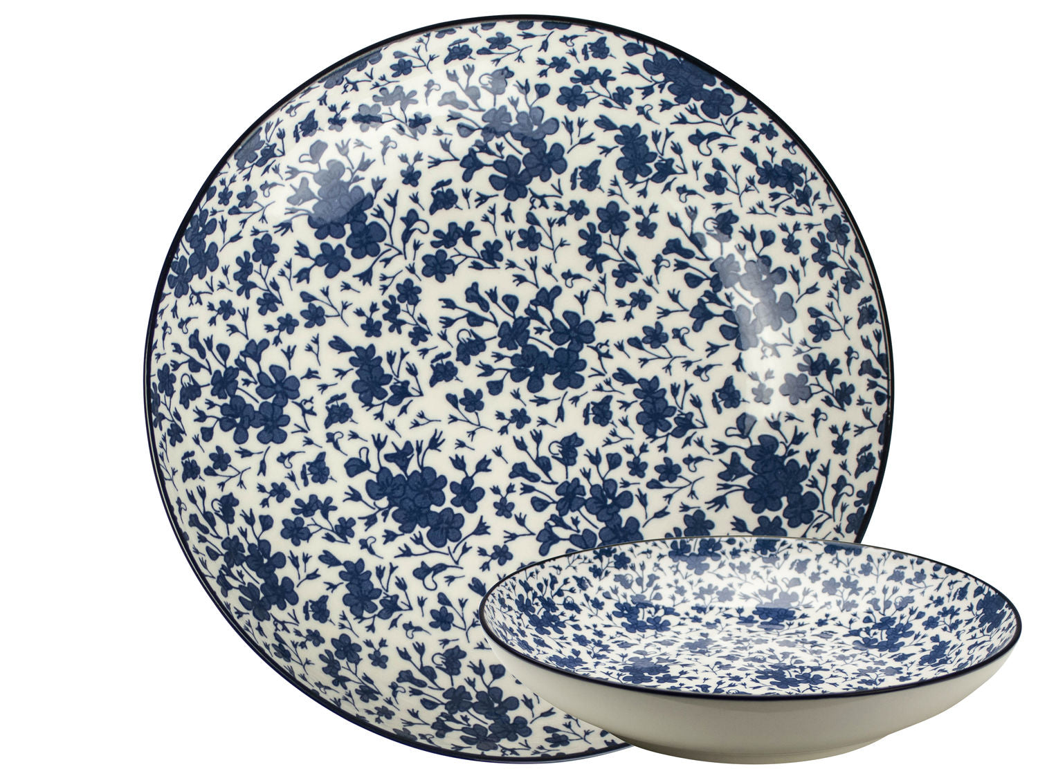 Gusta Bord rond Floral ø 21,5cm - Out of the Blue