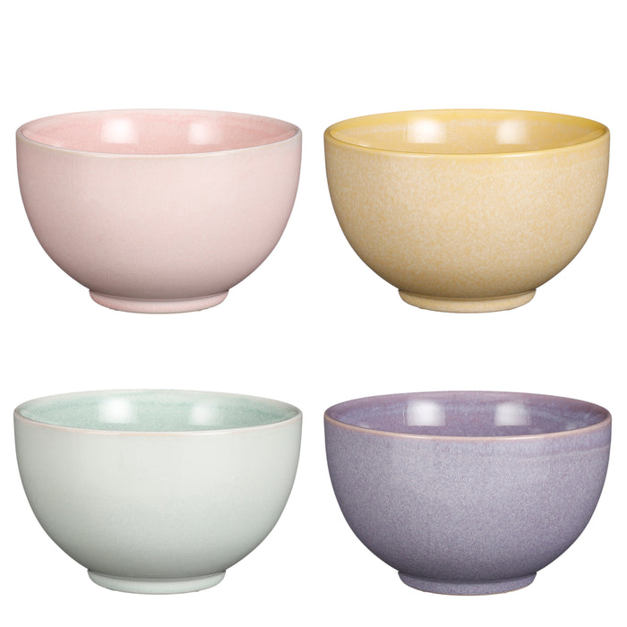 Mica Decorations Rico Schaaltjes - Set van 4 - H8,5 x Ø14 cm - Pastel