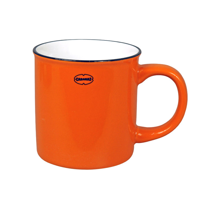Cabanaz Retro Mok emaille geïnspireerd Funky Orange