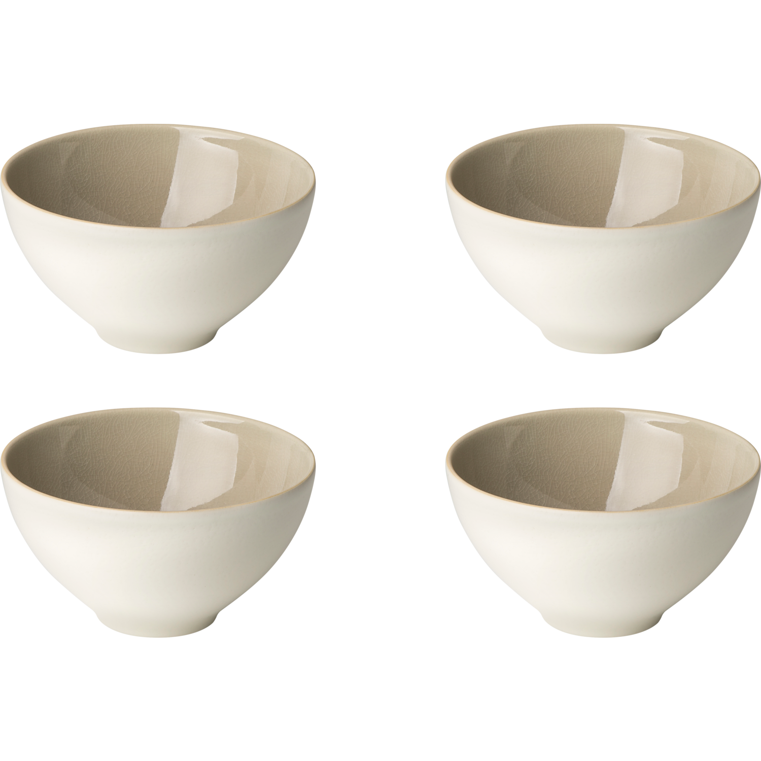 Palmer Kom Aurora 15 cm 57 cl Grijs Stoneware 4 stuks