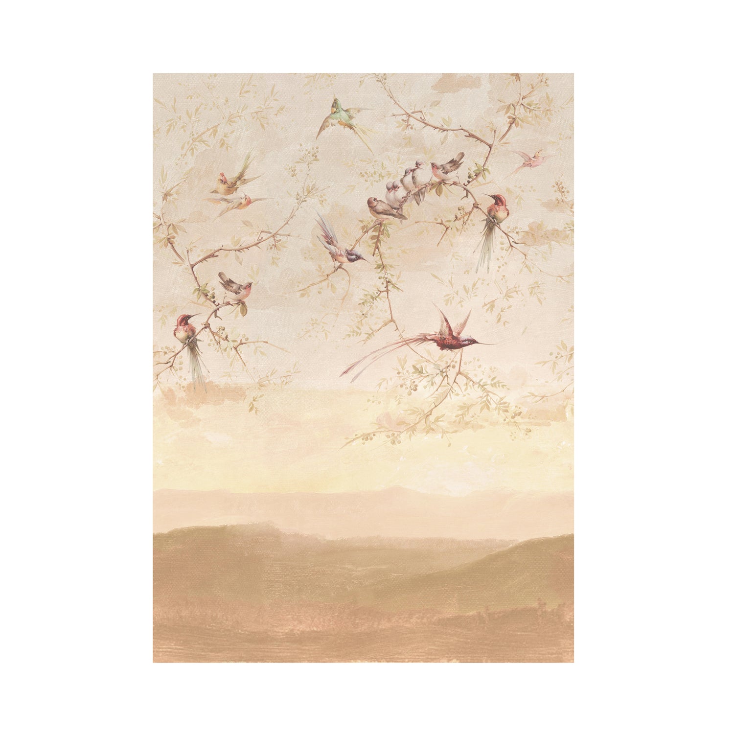 Art for the Home Fotobehang - Sunset Birds - 280x200cm