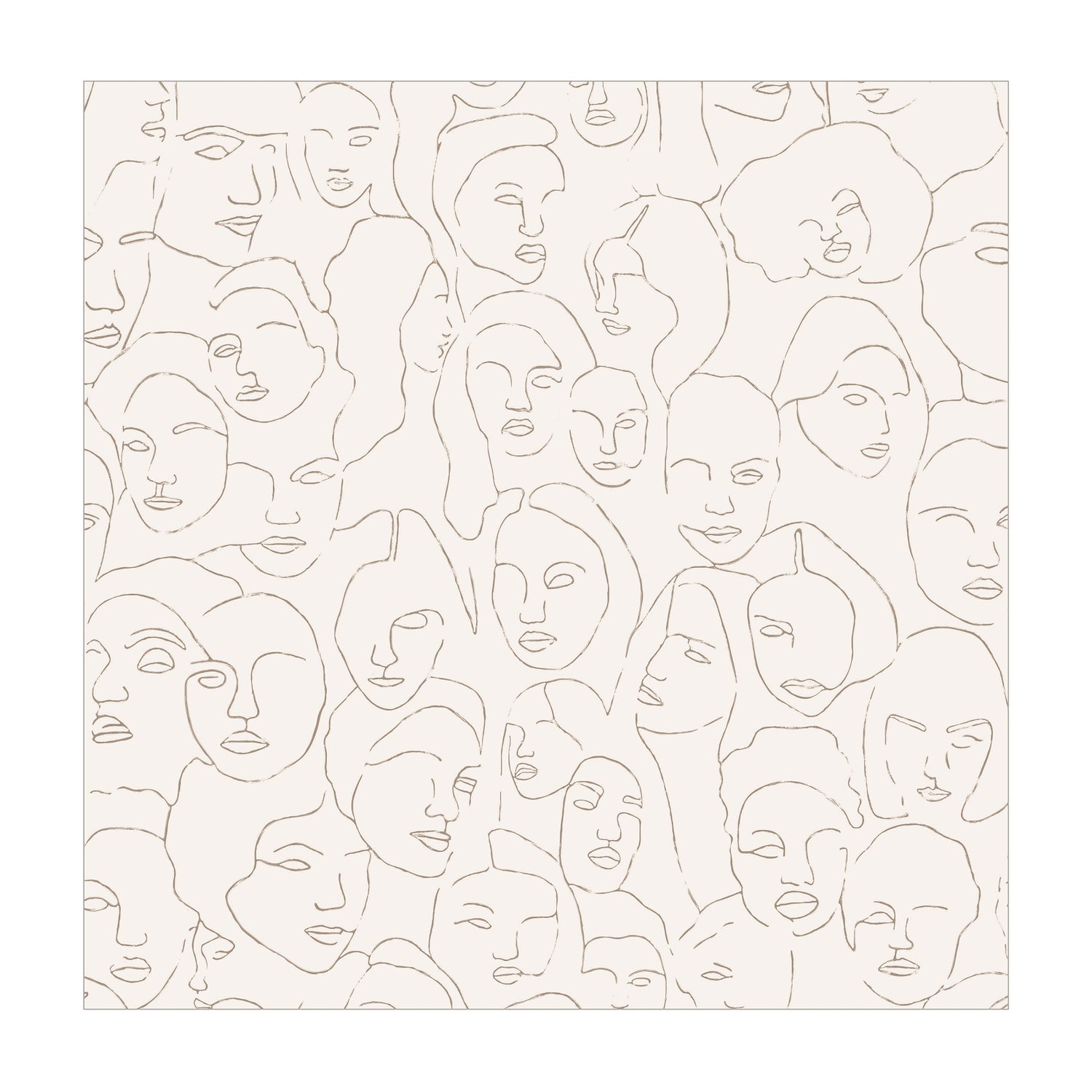 vtwonen - Fotobehang - Faces - 150x280 cm