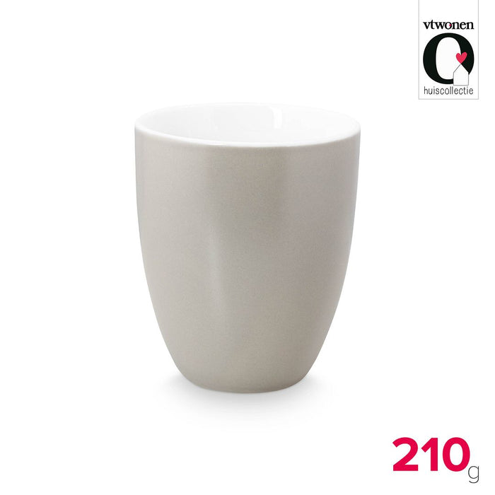 vtwonen Mokken zonder Oor - Set van 6 - Porselein - 250ml