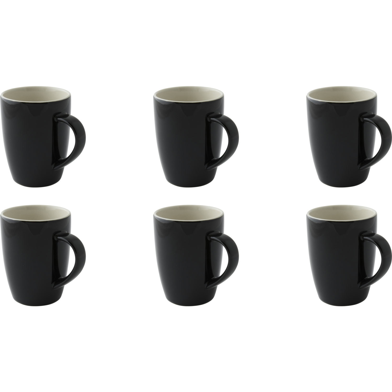 Palmer Beker Colors 18 cl Zwart Porselein 6 stuks