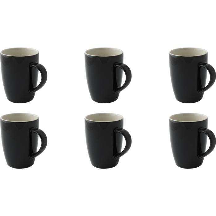 Palmer Beker Colors 18 cl Zwart Porselein 6 stuks