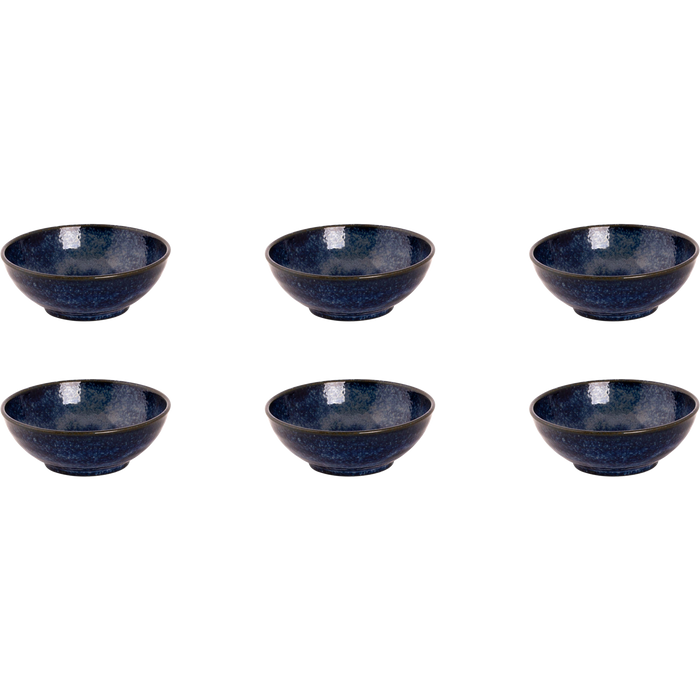 Palmer Schaal Kiryu 12.5 cm 25 cl Blauw Porselein 6 stuks