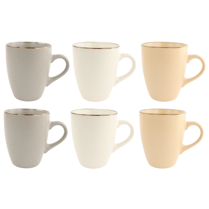 OTIX Theemokken Koffiekopjes met Oor Koffietassen Set van 6 Aardewe...