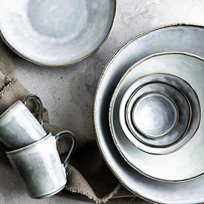 Organic by Dutch Rose Amsterdam schaal 23 cm - blauw