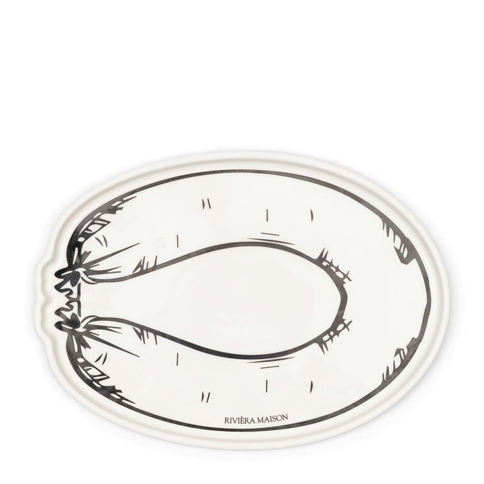 Riviera Maison Dutch Delicacy Plate -  18.7x13.4x1.3 cm