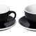 Loveramics - Egg Cappuccinokop met schotel - Set van 2 - 250ml - Zwart