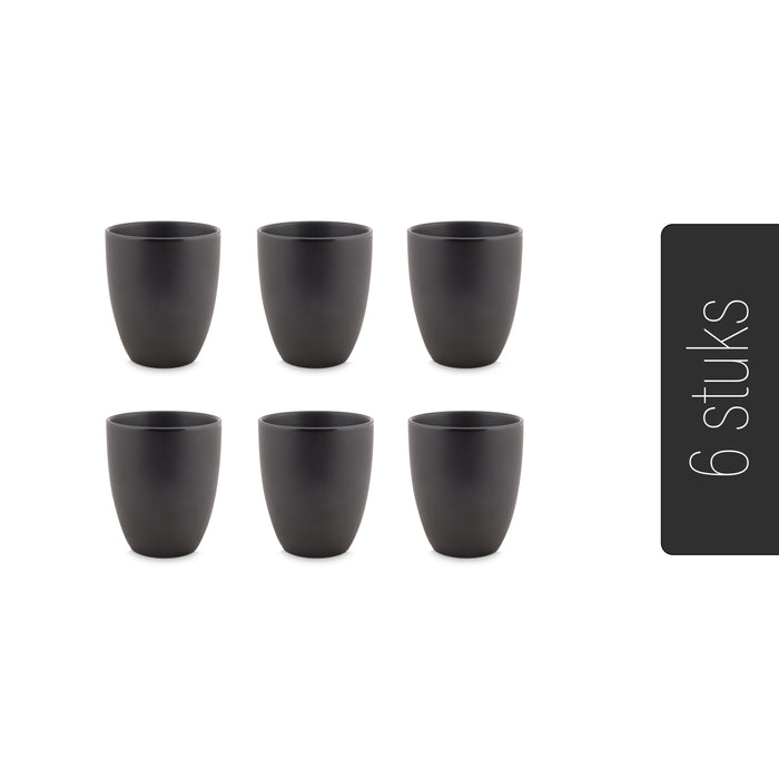 vtwonen Mokken zonder Oor - Set van 6 - Porselein - 250 ml