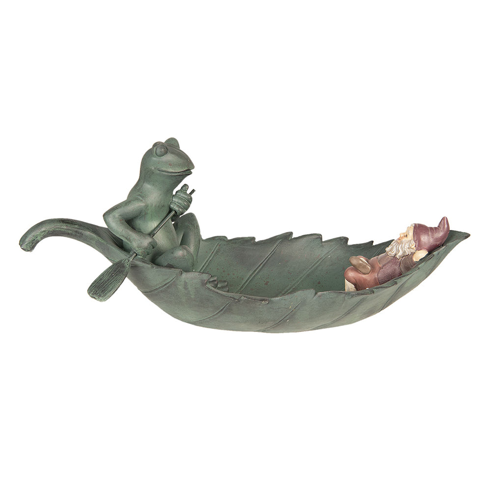 Clayre & Eef Serveerschaal Kikker 48x19x19 cm Groen Kunststof