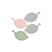 Schaaltje, Set van 4 Stuks, Organic Roze en Groen - Koziol | Leaf On
