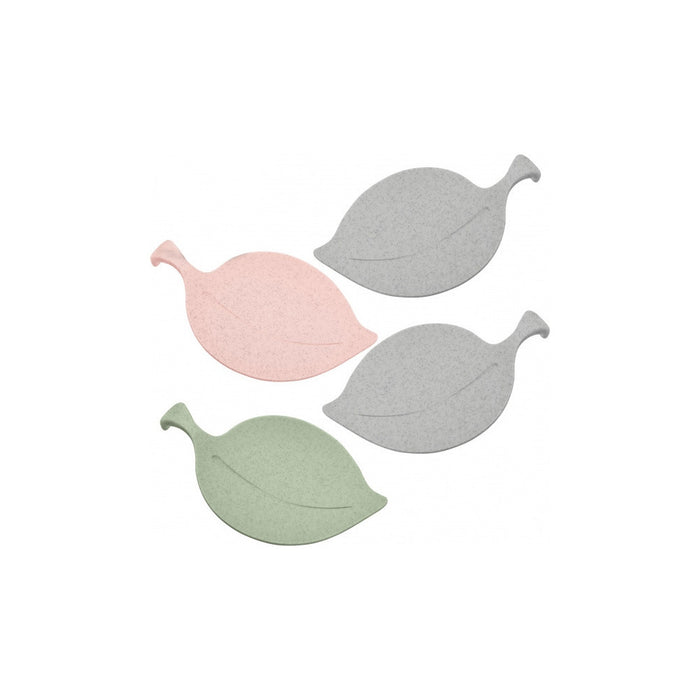 Schaaltje, Set van 4 Stuks, Organic Roze en Groen - Koziol | Leaf On