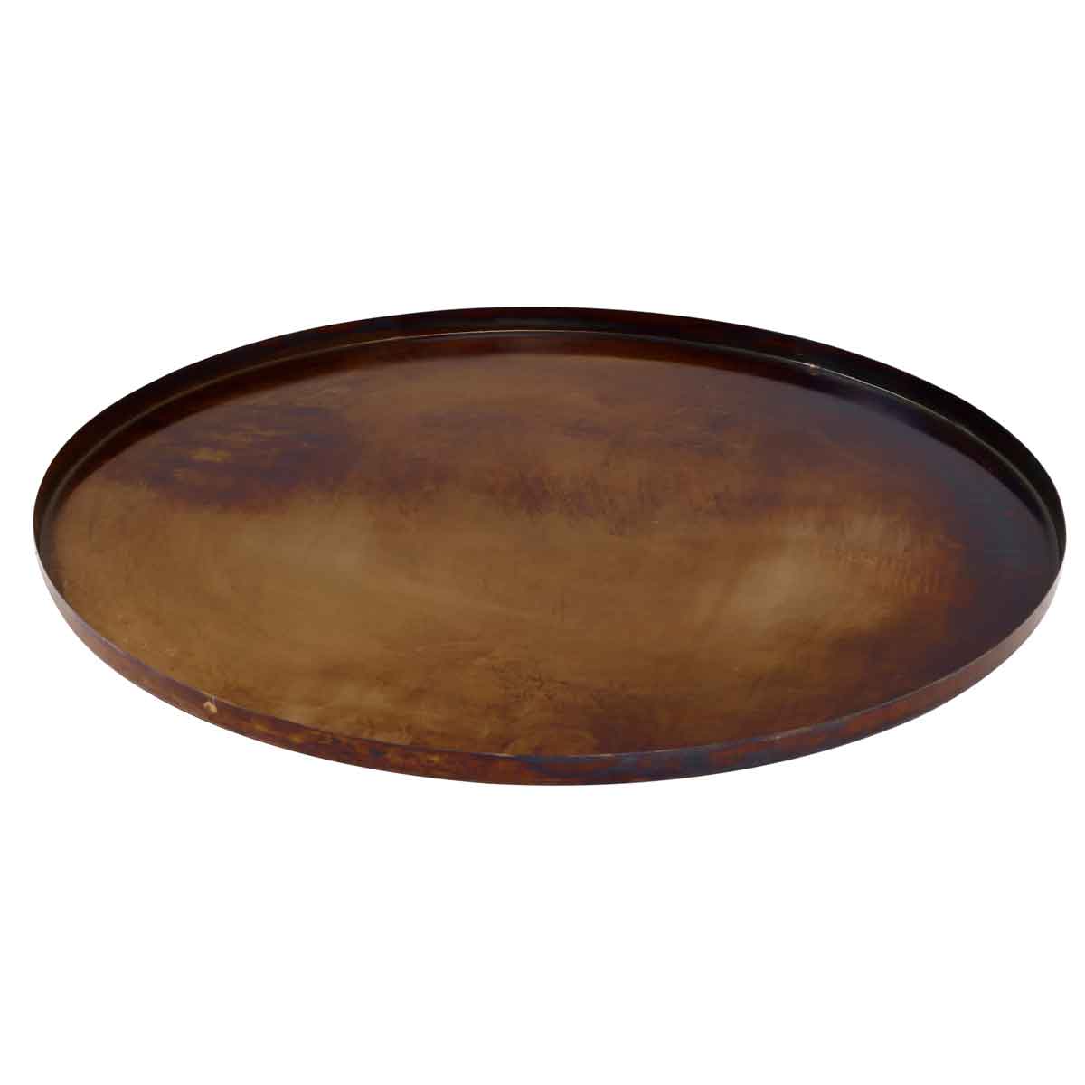 PTMD Mells Ronde Schaal - H1 x Ø50 cm - Metaal - Koper