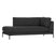 vtwonen Couple Lounge Element  - Polyester - Donkergrijs - 89x100x200