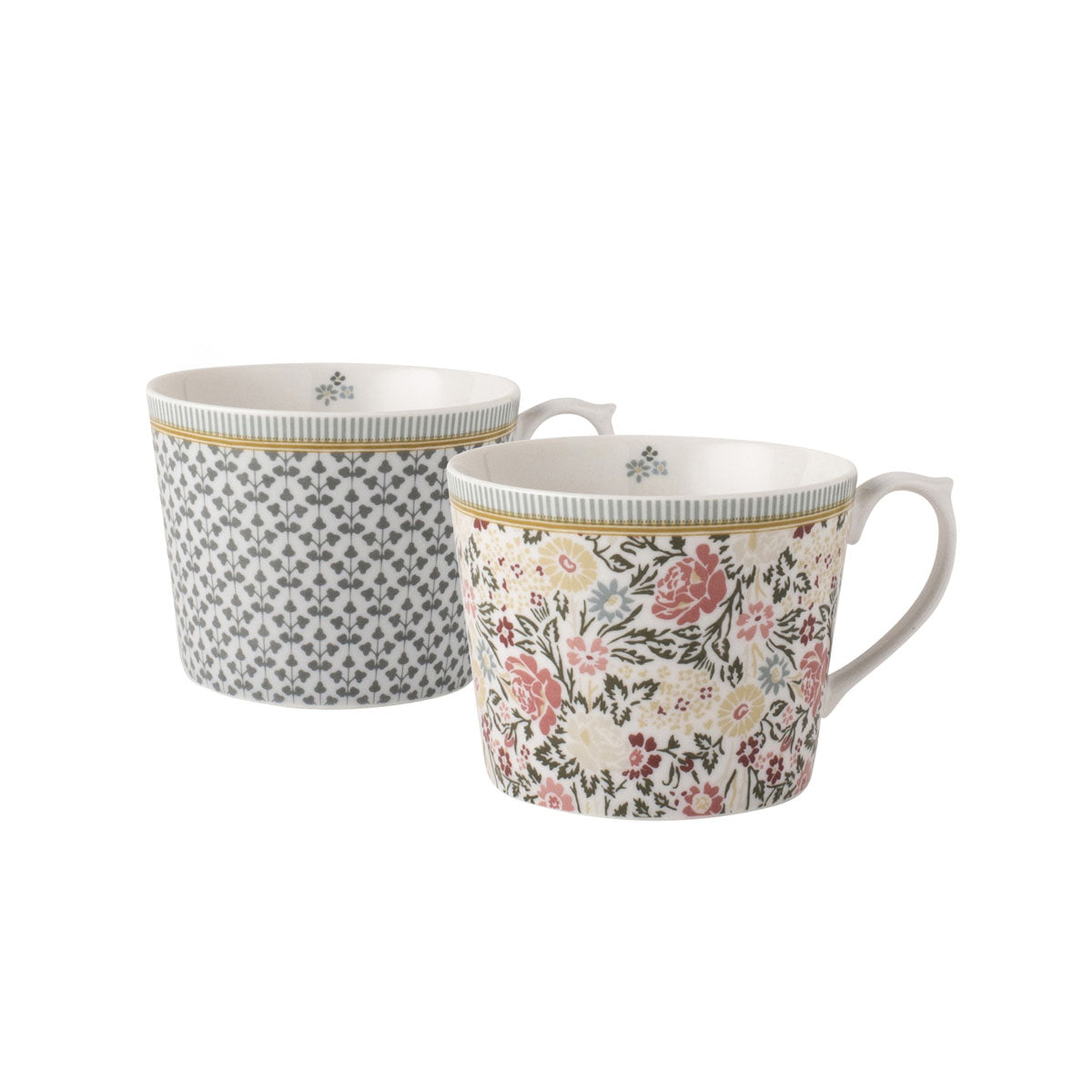 Laura Ashley Giftset 2 Bekers Assorti Bloem 30 cl.