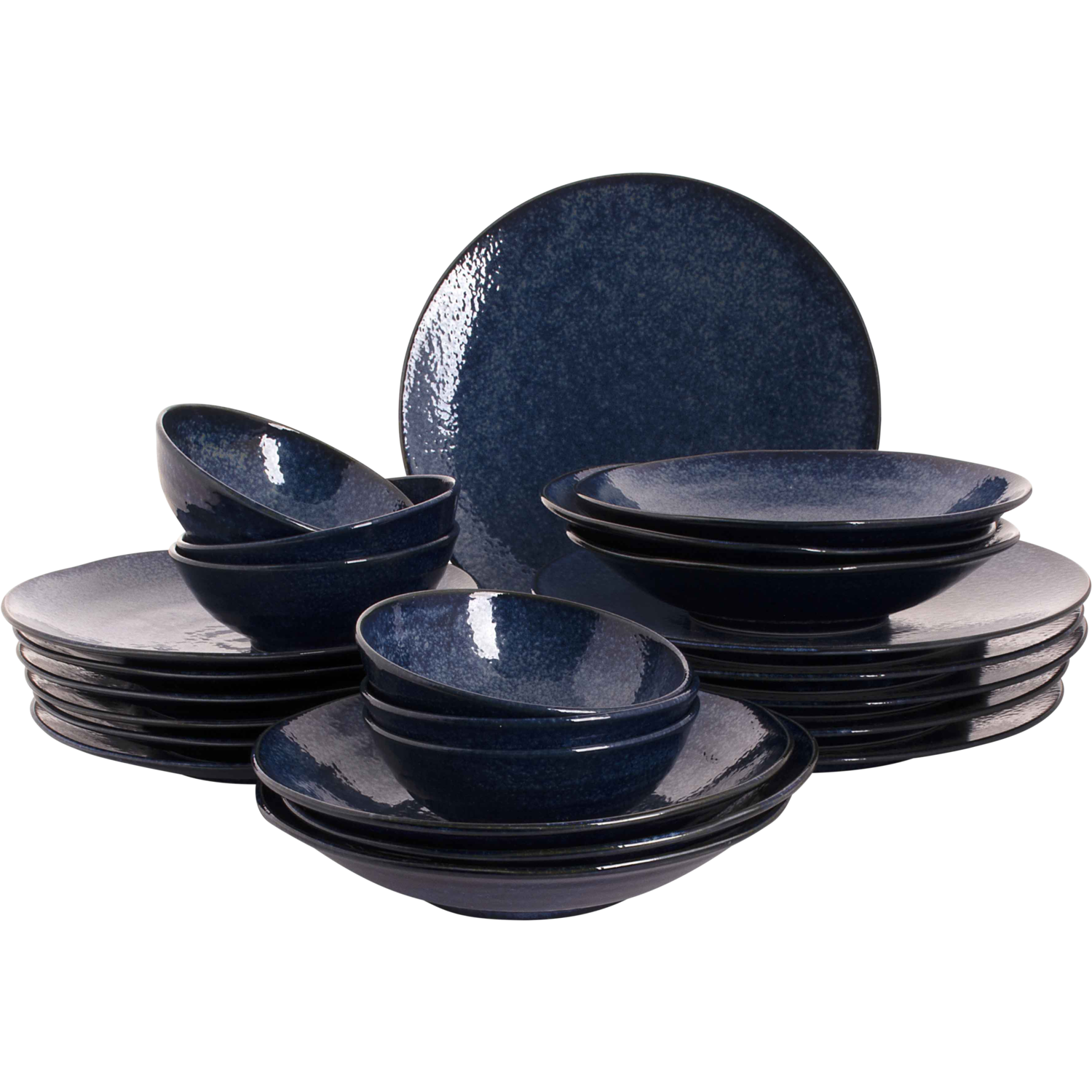 Palmer Serviesset Kiryu Porselein 6-persoons 24-delig Blauw