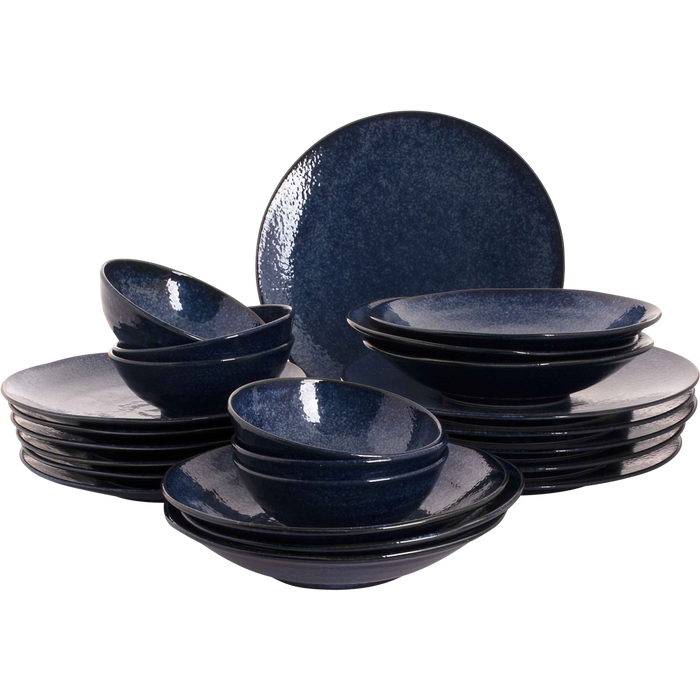 Palmer Serviesset Kiryu Porselein 6-persoons 24-delig Blauw