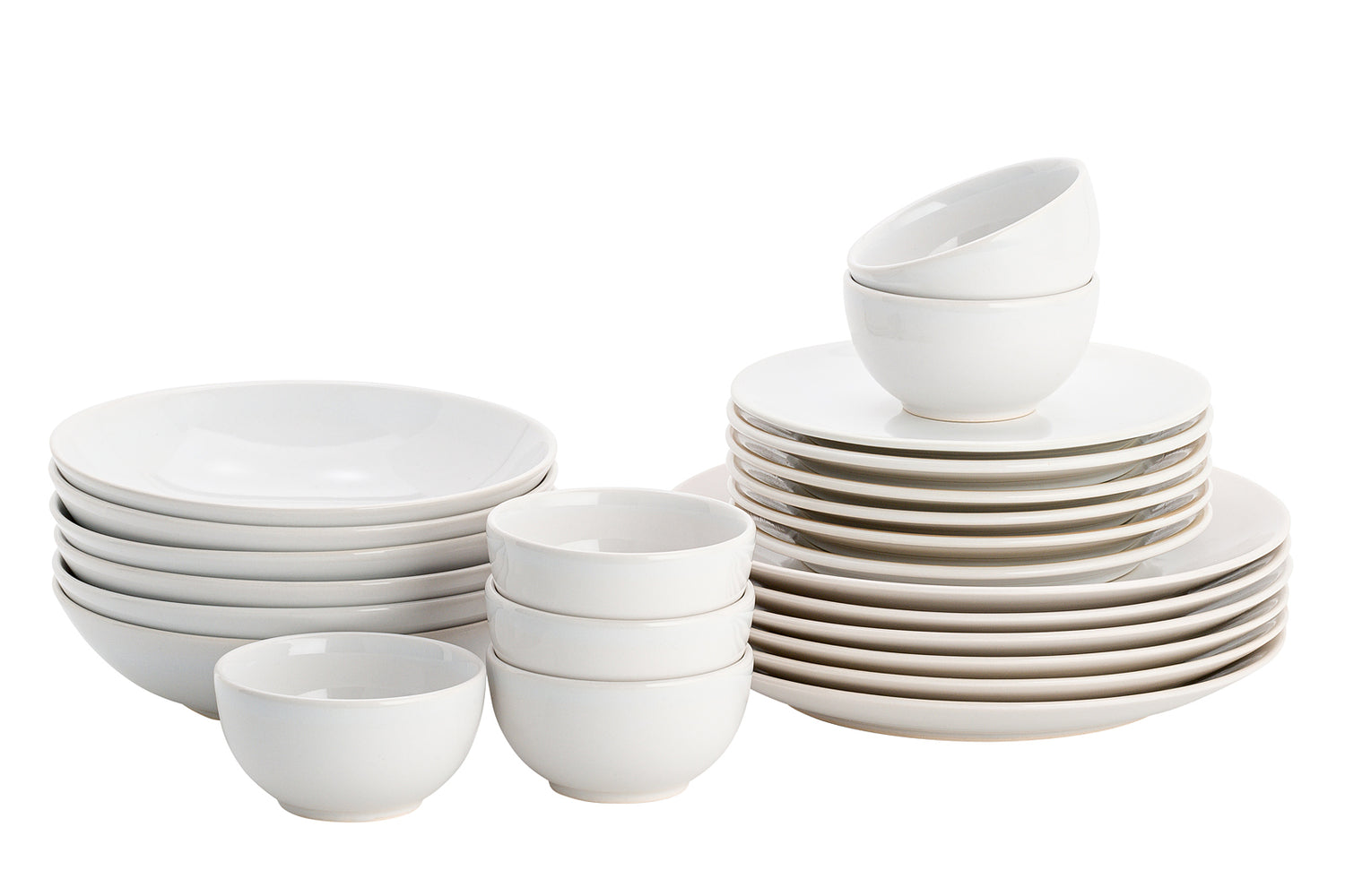 Lite-Body Serviesset Hermes wit - 6 personen - 24 delig