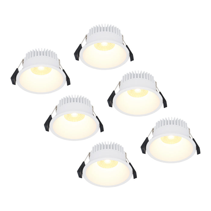 HOFTRONIC 6x  - LED Inbouwspots Badkamer IP44 Wit