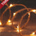 Anna's Collection 3 stuks Batterijverlichting jute 40 LED s met timer