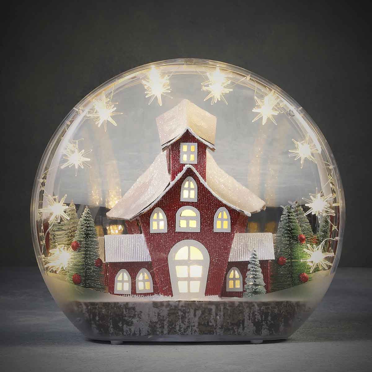 Luca Lighting Wintertafereel Huis - 20 Led - Zilver