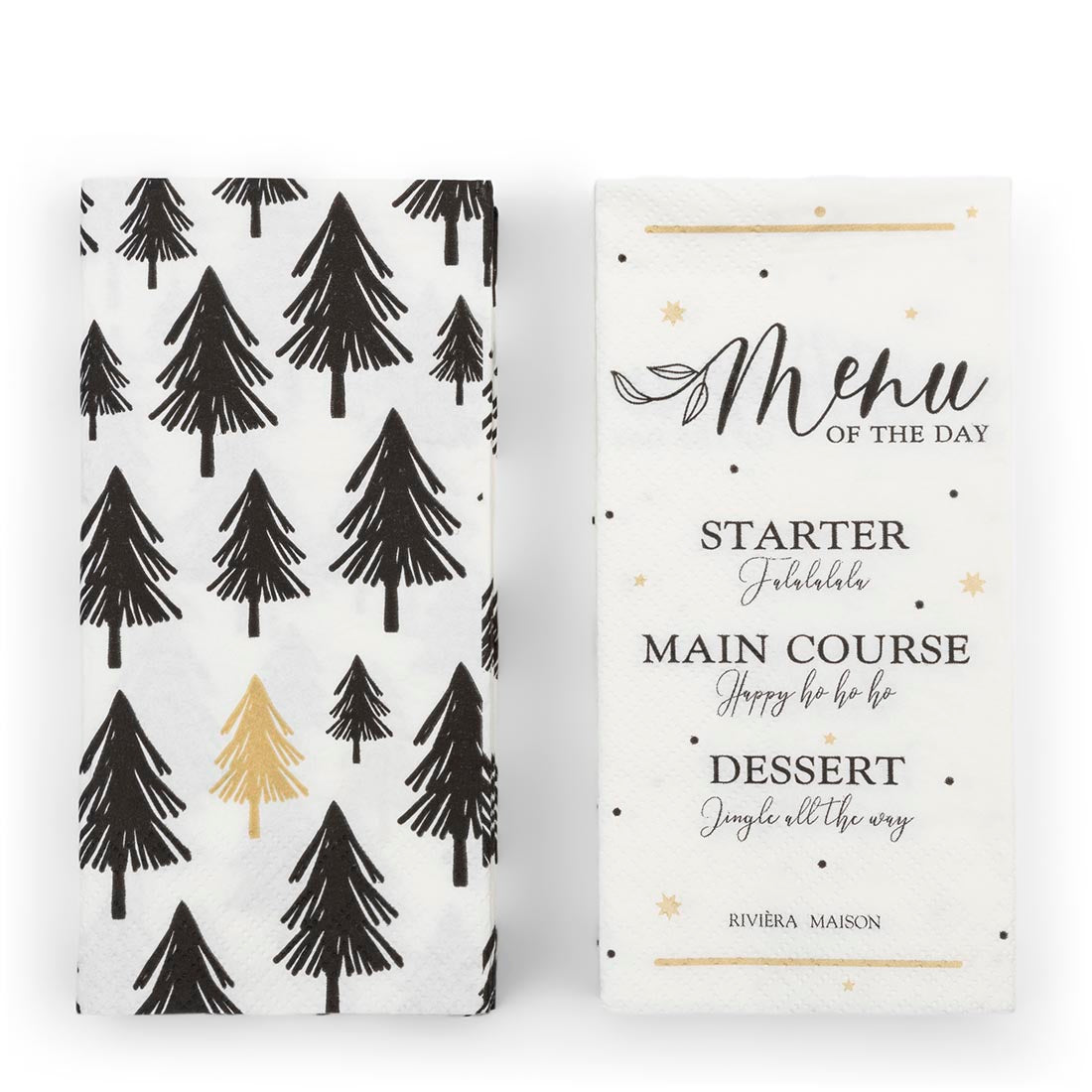 Riviera Maison Paper Napkin Christmas Menu -  16.5x8.0x2.0 cm
