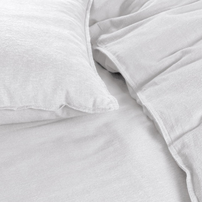 Day Dream Uni Flanel dekbedovertrek 240x200|220 cm wit
