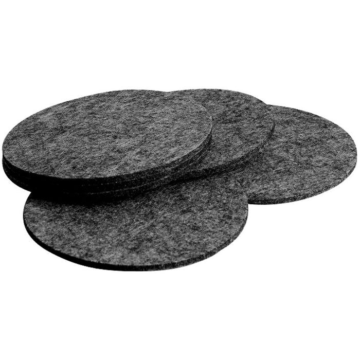 OTIX Onderzetters voor Glazen Vilt Zwart 6 Stuks Onderleggers VILTO
